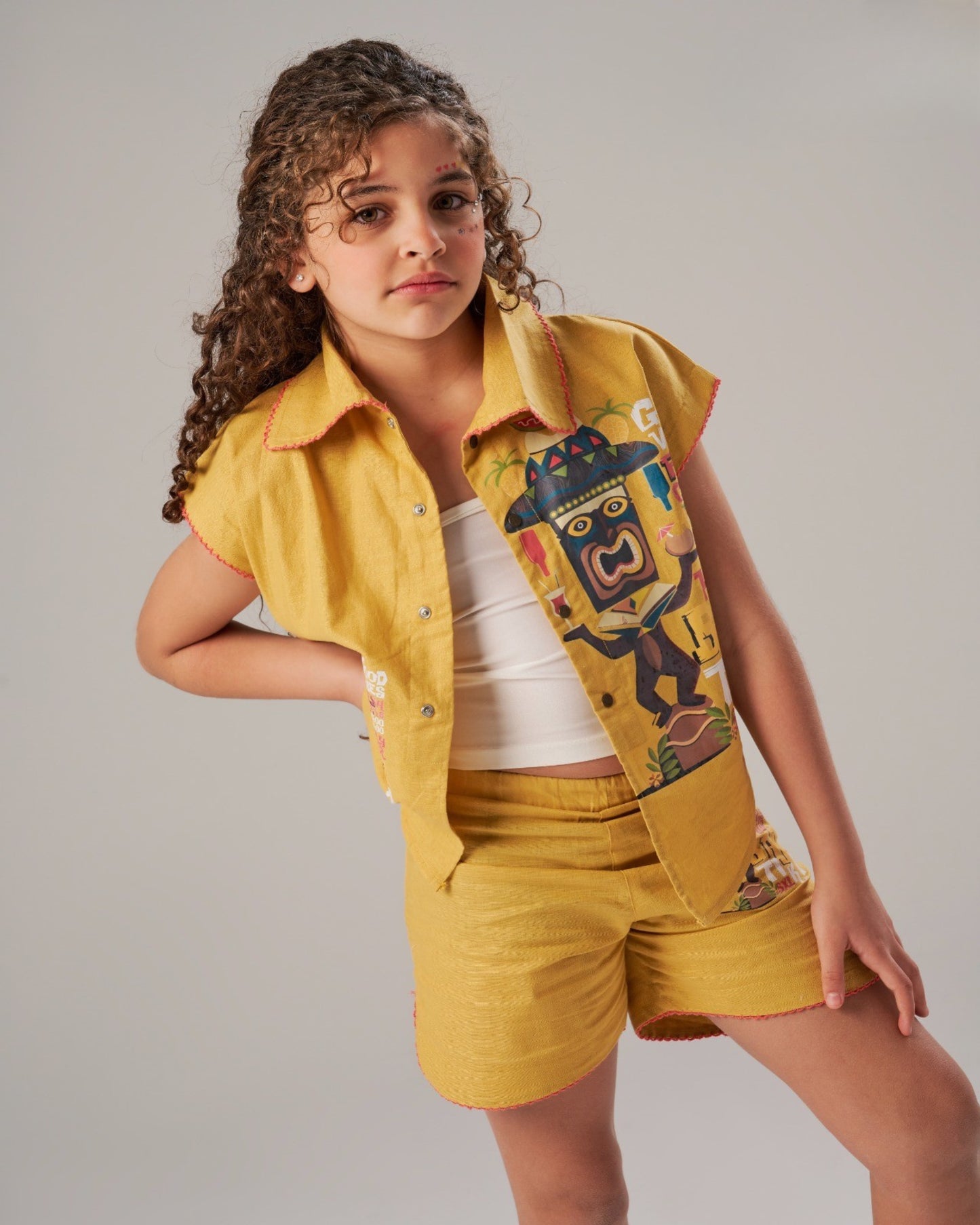 Collared Shorts Set