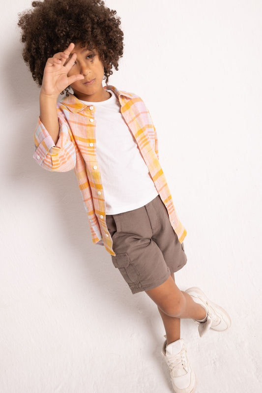 Checked Linen Shirt
