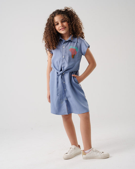 Waist-Tie Dress