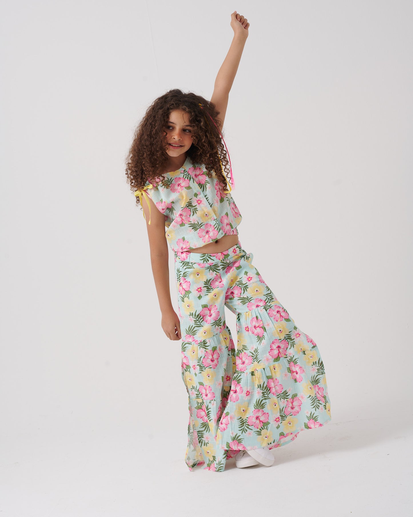 Sleeveless Floral Blouse