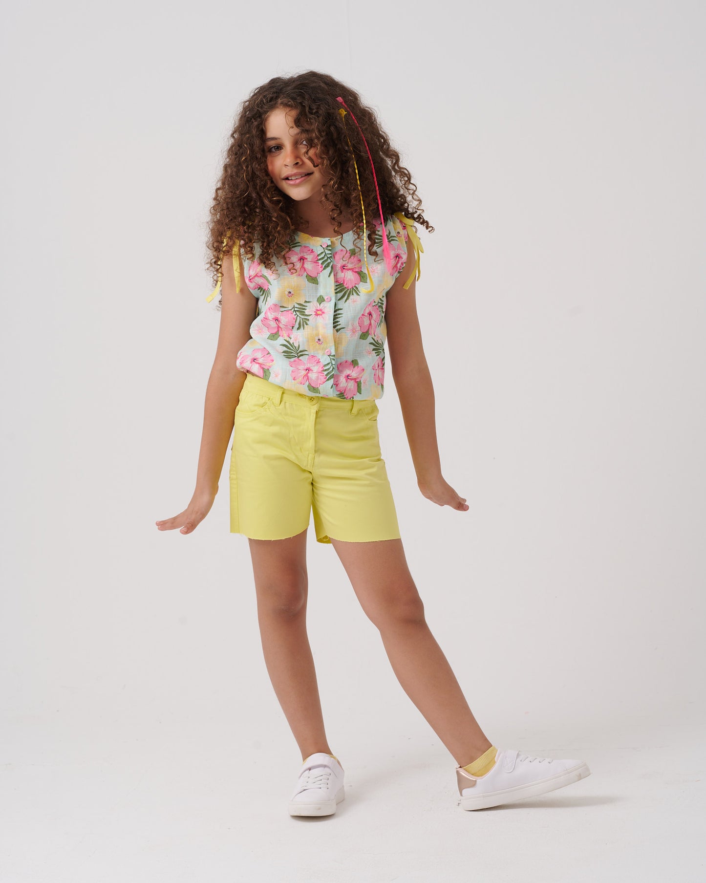 Sleeveless Floral Blouse