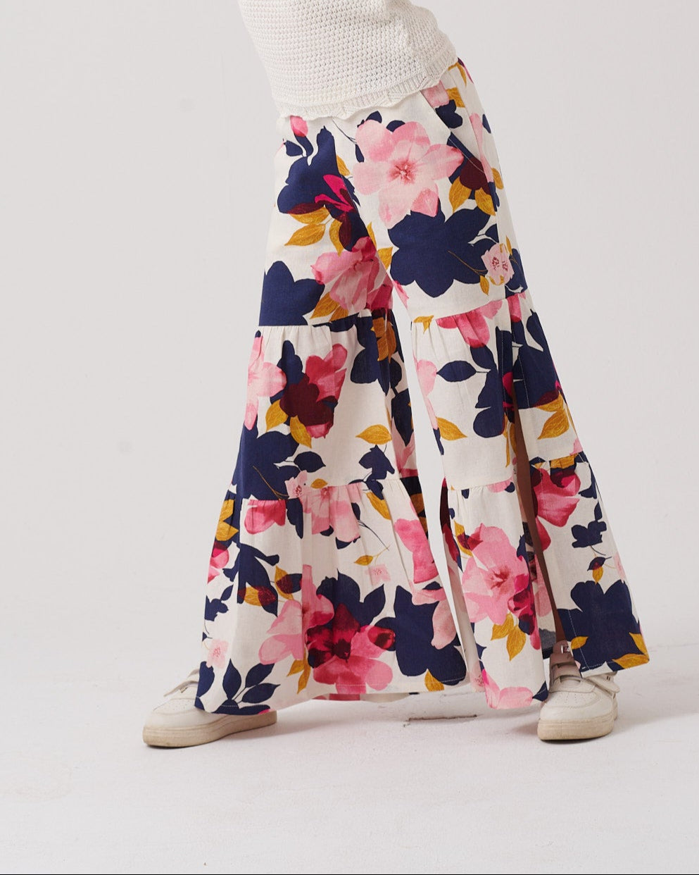 Floral Layered Pants