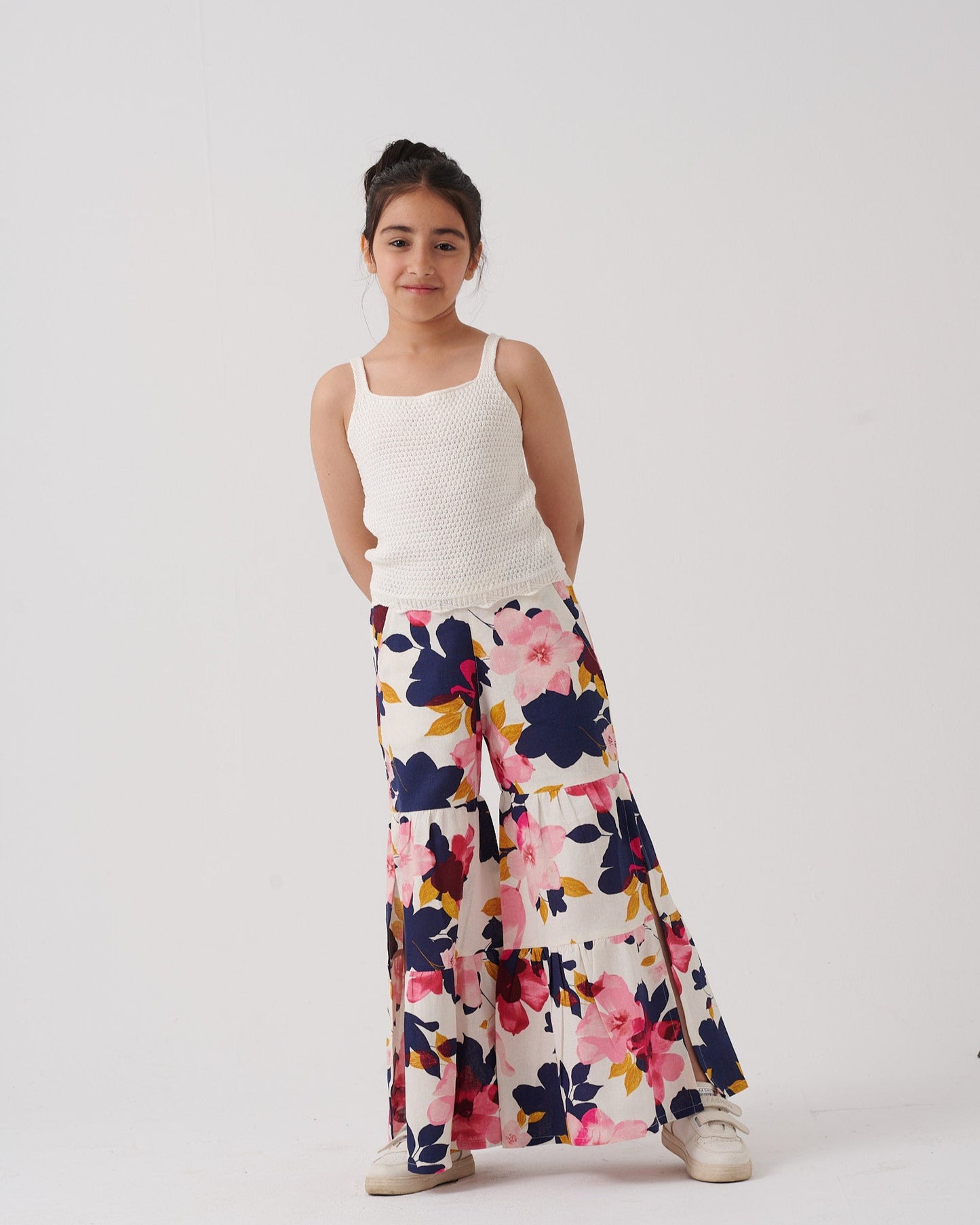Floral Layered Pants